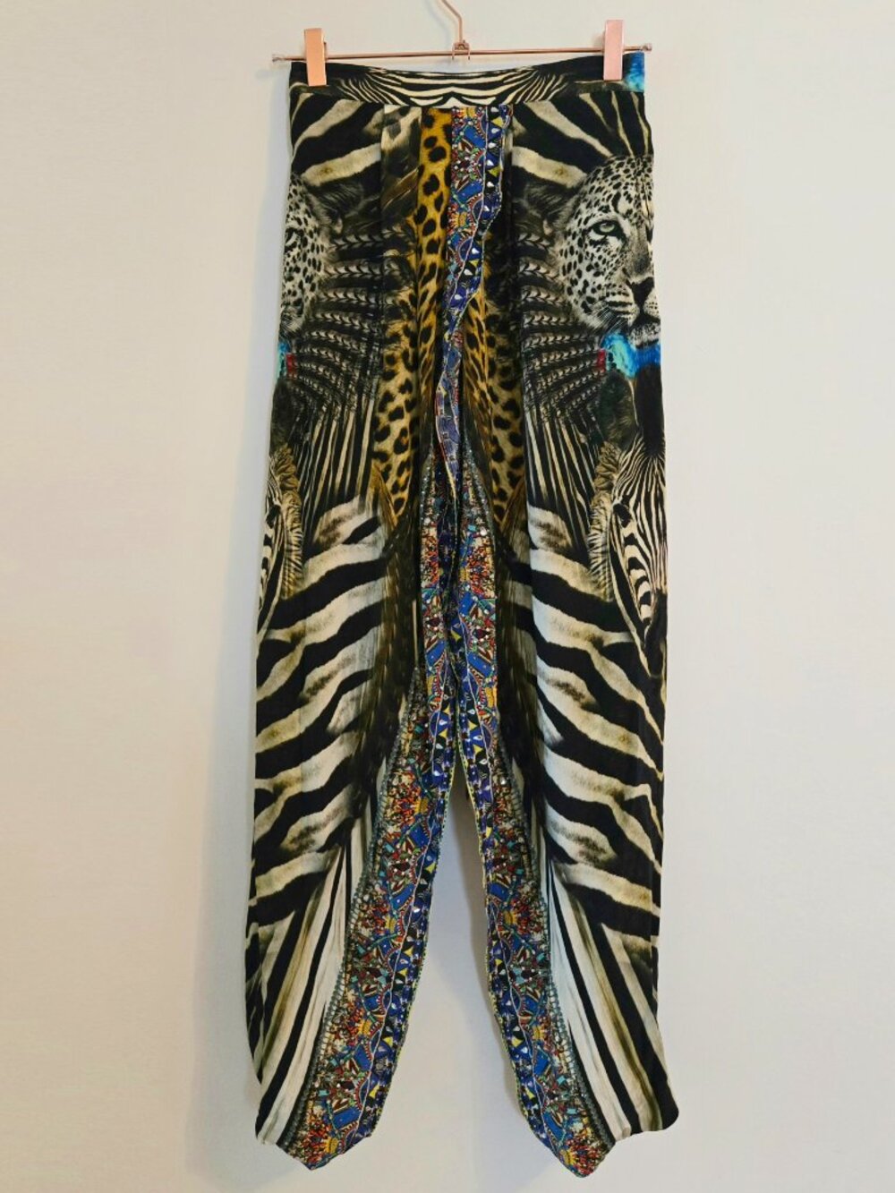 Camilla Nine Lives Wrap Harem Pants Size 10 Medium - Picture 2 of 14